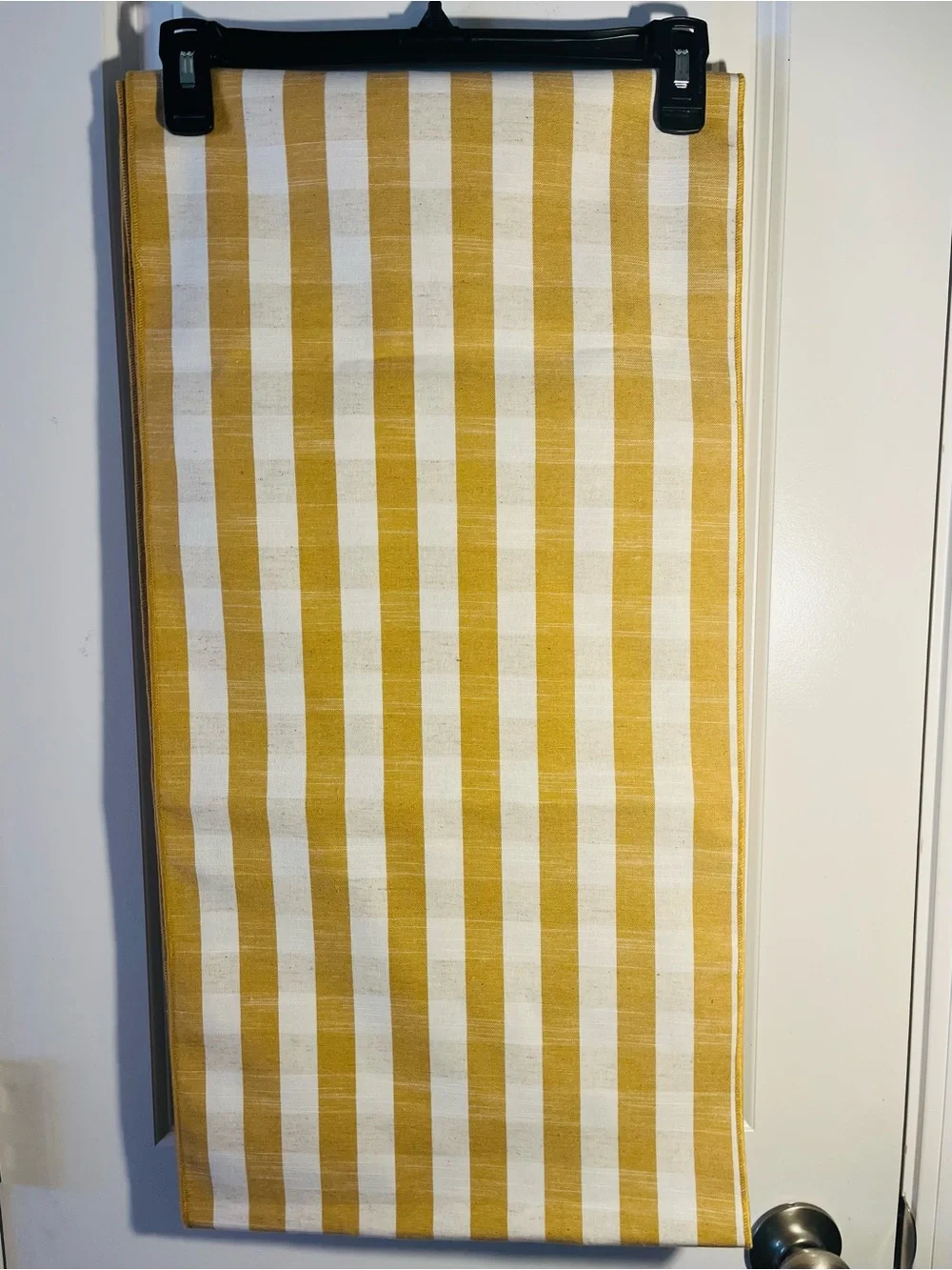 Threshold 108”x14” Cotton Gingham Check Extended Length Table Runner in Yellow